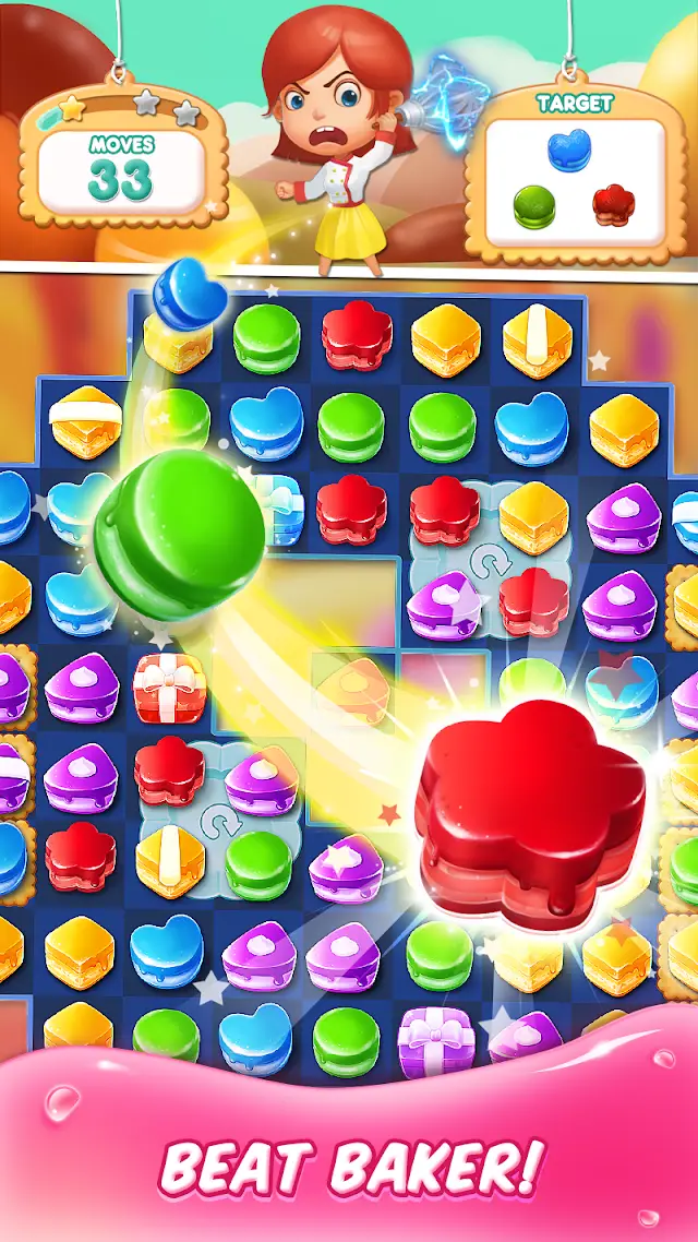 Cake Match 3 Mania — gameplay screen