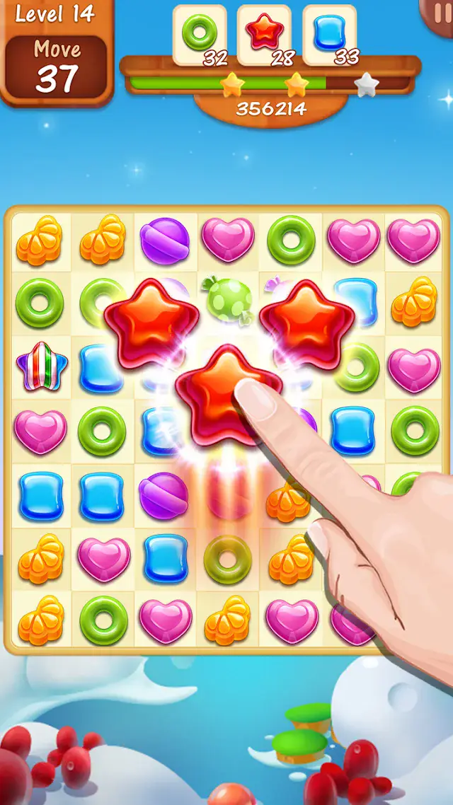 Candy Swap 2 — a level in progress on an Android handset
