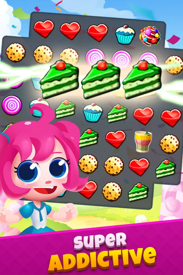 Cookie Blast 2 - Match 3 Mania — cupcake and cake board
