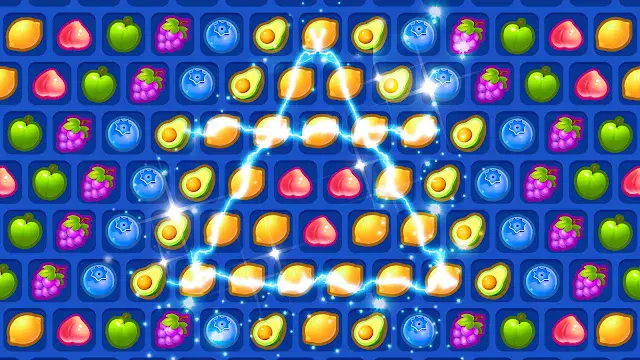 Fruit Match Blast: Link Line — gameplay screen